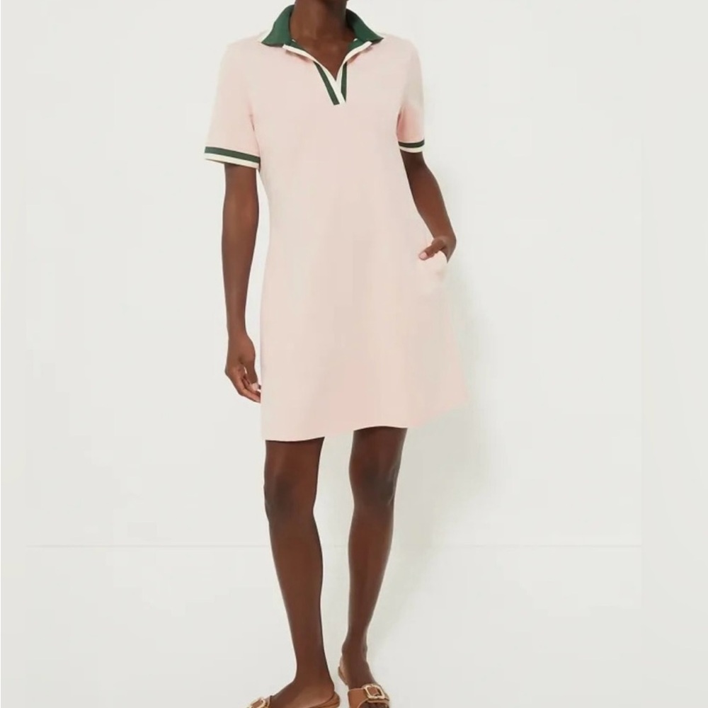 Tuckernuck Pink Dress with Green Trim